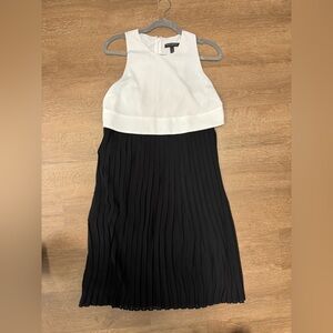 Banana Republic Black and White Midi Dress